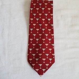Tommy Bahama Red Martini Tie Silk